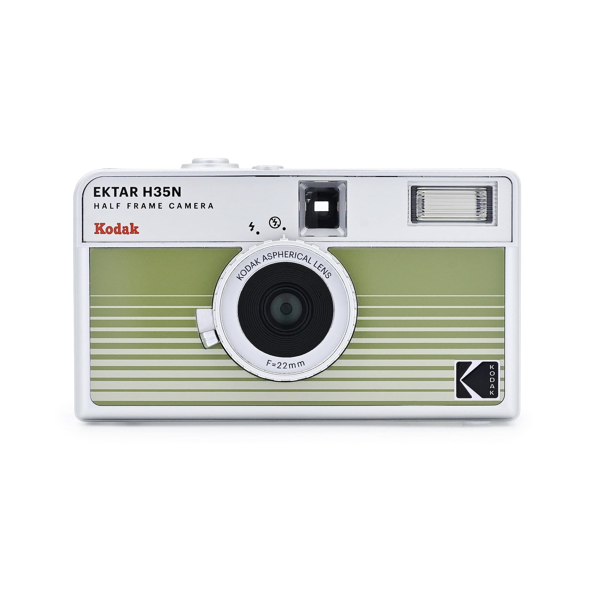 KODAK EKTAR H35N Half Frame Retro Film Camera (Striped Green) Plus