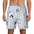 thumbnail image 3 of Uemuo Cute Farm Cow Pattern Mens Swim Trunks Quick Dry Board Shorts with Mesh Lining, Stretch Beach Shorts Quick Dry No-Chafing Board Shorts-Medium, 3 of 9