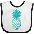 thumbnail image 3 of Inktastic Blue and Green Pineapple Boys or Girls Baby Bib, 3 of 4