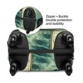 thumbnail image 4 of Balery Luggage Cover Bull Charging Through Waves Print Suitcase Covers for Luggage Elastic Washable Suitcase Protector Fits 18-32 Inch Luggage-Large, 4 of 9