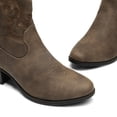 thumbnail image 4 of Botas Cortas de Vaquero Western para Mujer DREAM PAIRS Camel, 4 of 7