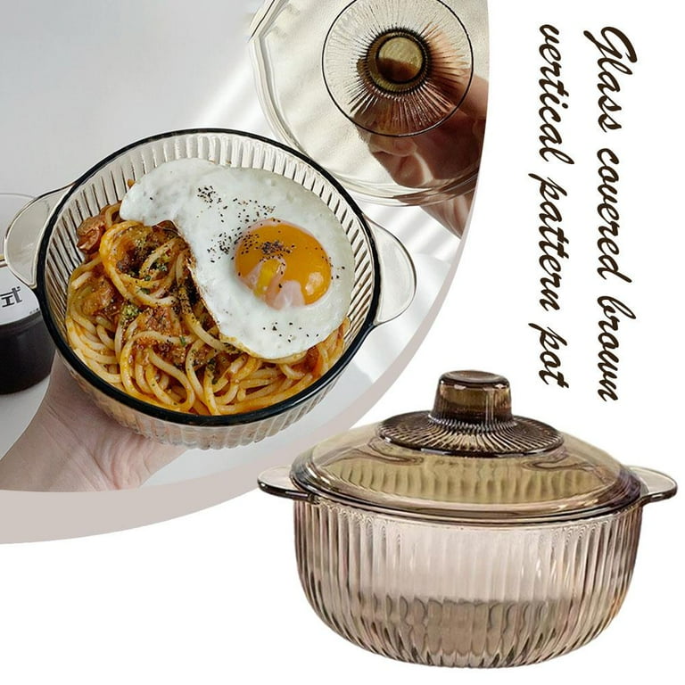Glass Cooking Pot Heat Resistant Borosilicate Glass Cookware