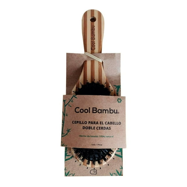 Cepillo para cabello Cool Bambu de pala doble cerdas