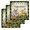 Dark Green, variant on Happy Easter Kitchen Dish Towels for Drying Dishes Set of 3, Rabbit Eggs Spring Mushrooms Flowers Yellow Waffle Weave Microfiber Hand Tea Bathroom Towels Quick Dry & Absorbent Towel 12x12