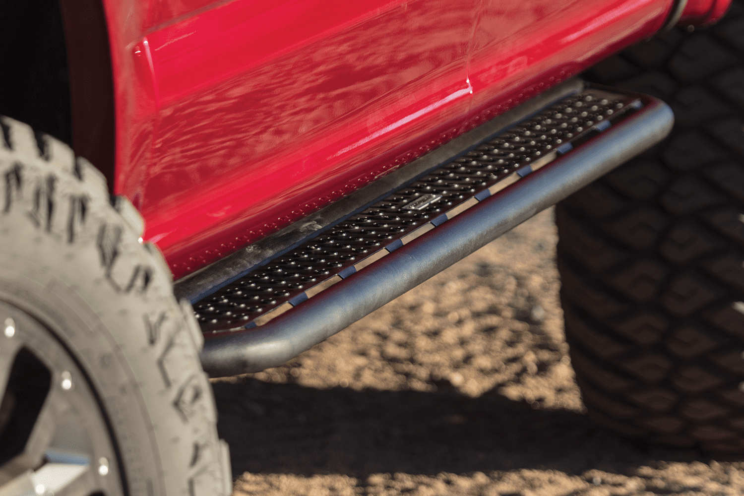 Go Rhino Dominator D2 Sidesteps | 2.5" Round Tube Nerf Bars With Punched Steel Step Pads | No-Drill Installation