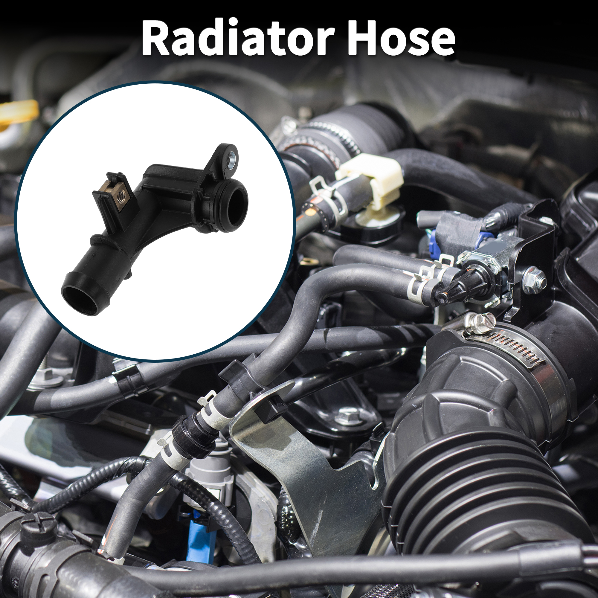 Unique Bargains LR092130 Radiator Hose for Land Rover for Range Rover Velar 17-Up