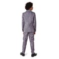 thumbnail image 4 of SUITMEISTER Boys Gangster Suit - 1920's Gangster Halloween Slim Fit - Grey, 4 of 4