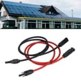 thumbnail image 1 of Solar Panel Extension Cable, Insulation Shell Flame Retardant Shell 2Pcs 6mm² 10AWG Solar Extension Cable  for Generation Equipment 1m / 3.3ft,3 m / 9.8ft,5m / 16.4ft,10m / 32.8ft, 1 of 8