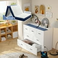 thumbnail image 4 of OxyLife Queen MDF Murpy Bed with Drawer and USB Charging Station, White, 4 of 10