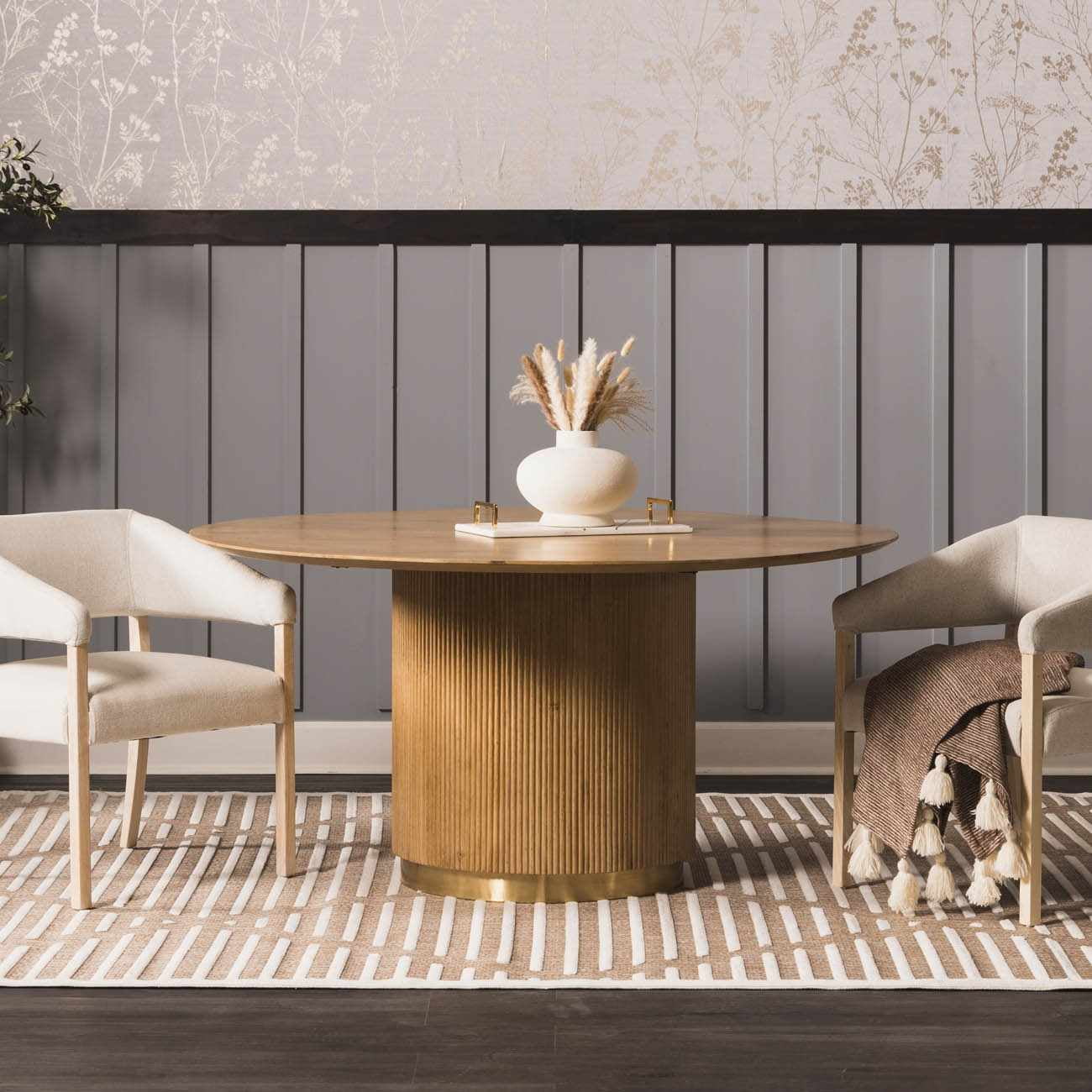 BoutiqueRugs Anah Geometric Indoor Outdoor Rug - Boho High Low Textured Area Rug - Performance Carpet for Porch, Patio, Living Room - High Traffic - Taupe, Beige - 6'7" x 9' (6x9)