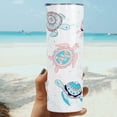 thumbnail image 6 of Turtle Tumbler, Sea Turtle Gifts for Women, Turtle Lovers - Cute Tumbler with Lid and Straw, Birthday Gifts for Women, Friends Female, Girlfriend - Turtle Stuff, Turtle Coffee Travel Mug Cup, 20 OZ, 6 of 6