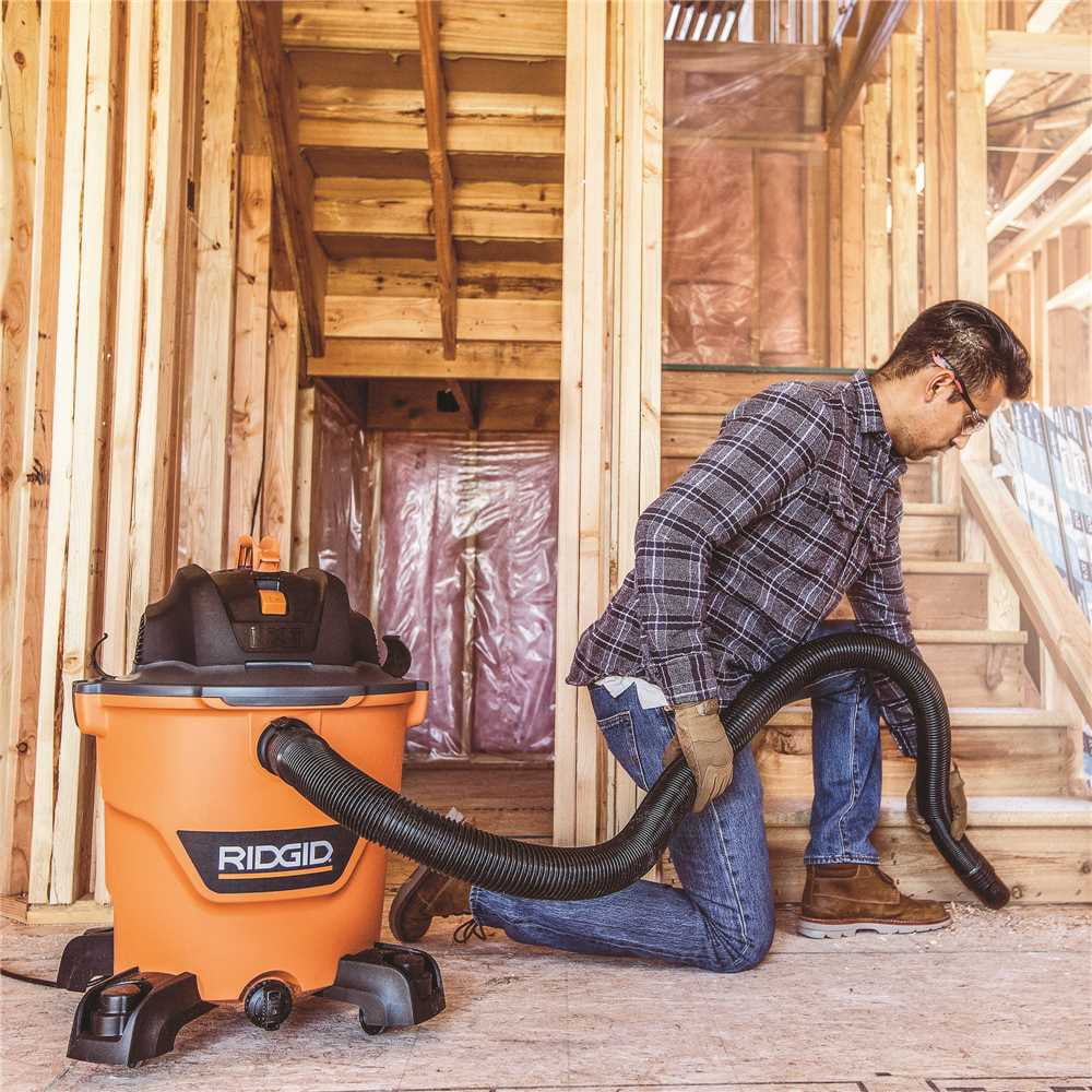 RIDGID Canister Vacuum Cleaner - Long-lasting Motor