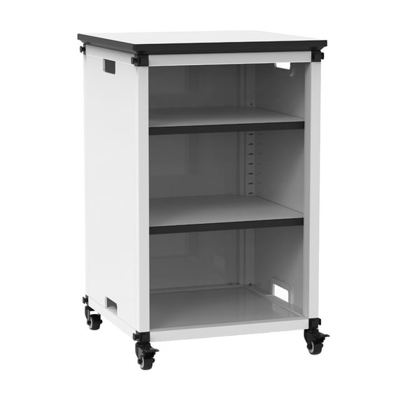 Modular Classroom Bookshelf - Narrow Module with Casters and Tabletop