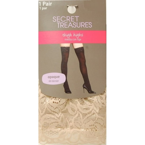 Chiffon Ladies 1 Pair Medium Support Tights with Lycra various sizes 