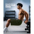 thumbnail image 4 of NY Threads Men's Athletic Shorts Quick Dry Loose-Fit Lightweight Running Workout Gym Shorts with Pockets, Large, Army Green, 4 of 7