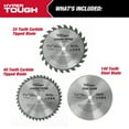 thumbnail image 3 of Hyper Tough 3-Pack 7-1/4-inch Circular Saw Blades Set, 3 of 10