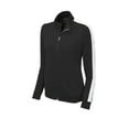 thumbnail image 3 of Sport-Tek LST94 Ladies Full-Zip Tricot Track Jacket , True Royal/ White, 4XL, Womens Activewear, 3 of 4