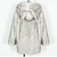 thumbnail image 5 of Hooded Faux Fur Coats for Women Winter Long Coat Casual Long Sleeve Hooded Outerwear, 5 of 5