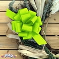 thumbnail image 6 of PMU Pull String Bows - Gift Bows for Wedding, Birthdays & Anniversaries - Ribbon Bows for Flowers & Basket Decoration - Large Bow for Gift Wrapping - 5 Inch 20 Loops Lime Green- (3/pkg) Pkg/1, 6 of 6