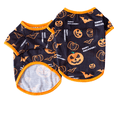 thumbnail image 3 of 2 piezas de ropa para perros de la serie Halloween, ropa de otoño para mascotas, ropa de decoración para mascotas, talla S (sombrero mágico de cabeza de calabaza), 3 of 4