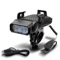 thumbnail image 1 of Multi-Function 4 in 1 Bicycle Light Flashlight Bike Horn Alarm Bell Phone Holder, 1 of 5