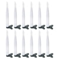 thumbnail image 1 of Juego de 12 velas navideñas con luces LED blancas cálidas, velas con clip para decorar celebraciones navideñas., 1 of 8