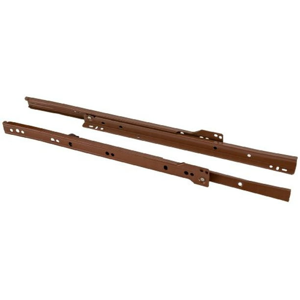 Steelex D4305 14Inch EuroStyle SelfClosing Drawer Slides, Brown