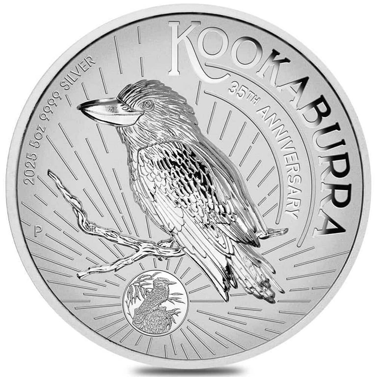 2025 5 oz Incused Silver Australian Kookaburra 35th Ann. Perth