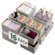 thumbnail image 1 of Organizador de cajones Kootek, paquete de 16 unidades, caja de almacenamiento de ropa de tela, 1 of 7