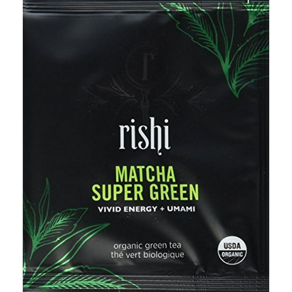 Rishi Matcha Super Green Tea Sachets, 50 ct