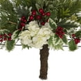 thumbnail image 5 of Northlight 24" Pine Christmas Tree Wall Hanging Decoration with Berries and Holly, 5 of 5
