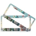 thumbnail image 2 of 2 Pack Three Dinosaurs Standing On Top Of A Snowy Hill License Plate Frame Cute Cartoon Animals Car Tags Frames Holder Quality Aluminum 2 Holes for Girl Women Men Vehicles, 2 of 6