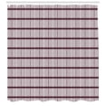 thumbnail image 3 of Geometric Shower Curtain, Lady Fingers Biscuits Inspired Round Edged Dashes Lines Repeating Pattern, Fabric Bathroom Set with Hooks, 69W X 75L Inches Long, Maroon and White, by Ambesonne, 3 of 3
