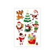 thumbnail image 1 of Pegatinas de agua con temática de muñeco de nieve y vela navideña para decorar el ambiente., 1 of 1