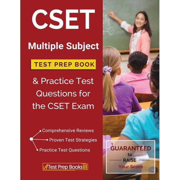 Cset Multiple Subject Test Prep Book Practice Test Questions For The Cset Exam Walmart Com