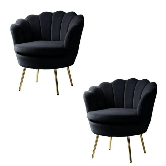 Heavenly Collection Grey Accent Chair SET OF 2