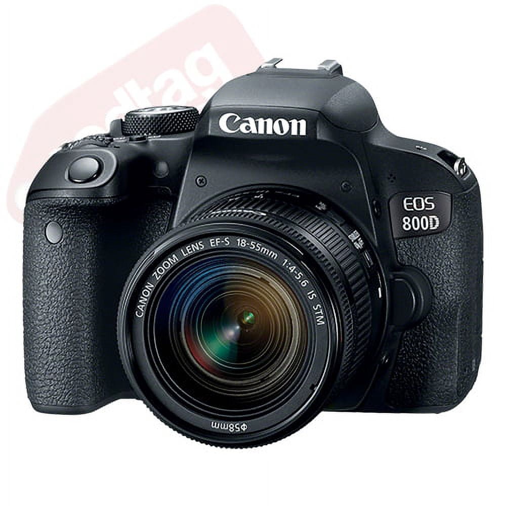 Canon EOS 800D DSLR Camera + 5 Lens Kit: 18-55mm STM + 75-300mm +