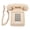 Beige, variant on Classic Retro Corded Phone with Vintage Mechanical Bell and Large Numerical Keys, Decorative Desk Telephone for Living Room, Home, and Office - Red (9.1 x 7.1 in / 23 x 18 cm)