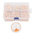 thumbnail image 1 of Wooden Beads MultiSize NonToxic DIY Paintable Attractive Crafts for Handicraft Enthusiasts, 1 of 5