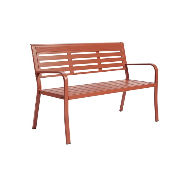 Banca para exterior Torino Estilo Industrial Color Terracota Gaia Herbs Torino