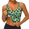 thumbnail image 3 of Balery Happy St. Patrick's Day Pattern Racerback Sports Bras for Women - Padded Seamless High Impact Support for Yoga Gym Workout Fitness-Medium, 3 of 8
