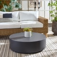 thumbnail image 2 of Safavieh Tina Round Polystone Coffee Table, Black, 2 of 7