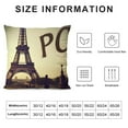 thumbnail image 5 of HENGT  Eiffel Tower Love Paris Throw Pillow Case Home Decorative Cushion Cover for Sofa Couch Bedding, 5 of 5
