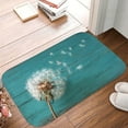 thumbnail image 5 of 1pc Dandelion Absorbent Non-Slip Bathroom Thickened Flannel Rug Decor,Soft,Quick Drying,Suitable For Indoor/outdoor Use,Bathrooms,Bedrooms,Kitchens,Terrace,Laundry Rooms,16"x24", 5 of 9