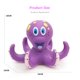 thumbnail image 5 of Baby bath water toy - Floating Octopus Toy with 5 Hoopla Rings - Baby Bath Toy for Boys and Girls - 18+ Months - Purple, 5 of 5