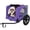 Purple + Steel, variant on Camouflage Pet Bike Trailer for Small and Medium Dogs, Foldable Steel Dog Cart with Quick Release Wheels for Bicycle Adventures
