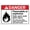 Warning Sign 3, variant on Danger Flammable Explosive Static Spark Ignites Vapors Sign, 8"x12" Tin Wall Decor, Great for Garden Yard Safety Alert