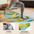 thumbnail image 4 of Yellow Lemon Fruit Flowers Hot Yoga Mat Towel Non Slip for Hot Yoga - Quick-Drying Yoga Mat Cover with 4 Corner Pockets with Travel Bag - Hot Yoga Towel Non Slip Grip Moisture Wicking Sweat 70"x26", 4 of 6