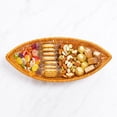 thumbnail image 5 of DAMAI Hand Woven Boat Shaped Fruit Basket, Natural Rattan Hand‑Braided Decorative Tray for Kitchen Countertop Dining Table Coffee Table Living‑Room Fruit Snack Bread Storage Organizer, 5 of 7