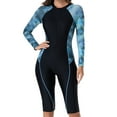 thumbnail image 2 of SDNall Long Sleeve Rash Guard Swimsuit for Women with Chest Pads and Shorts, No Steel Wire, UPF 50+ Sun Protection for Surfing and Diving, 2 of 9